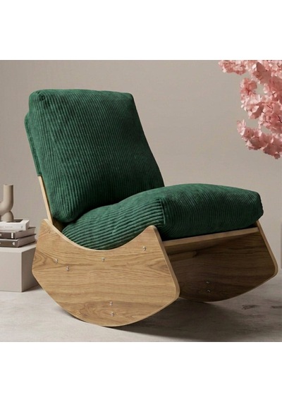 Comfort Sallanır Koltuk Tv Koltuğu Sallanan Berjer Sandalye Zümrüt Yeşili