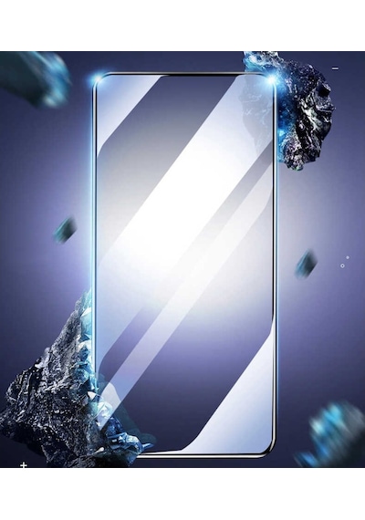 Oppo Reno 4 Lite Zore Kırılmaya Dayanıklı Cam Ekran Koruyucu Siyah