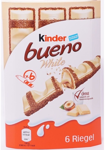 Kinder Bueno White Beyaz Çikolata 117 G