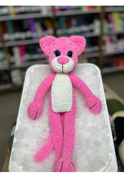 Amigurami Pembe Panter Uyku Arkadaşı 046 - Pembe