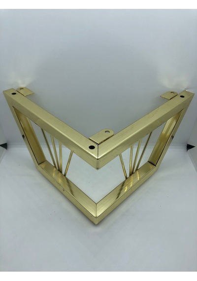 Metal, 15 24 24 Gold Kaplama Parlak Koltuk, Mobilya Ayağı 4 Adet Gold Kaplama