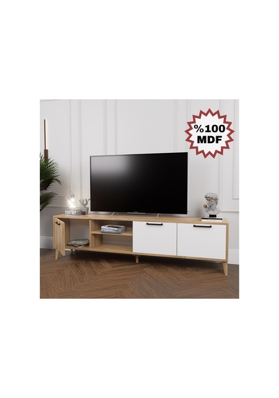 %100 Mdf Legnano 180cm Tv Ünitesi Kahverengi