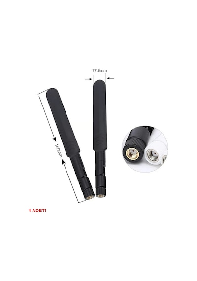 8dbi Rp-sma Erkek Anten 2.4ghz 5.8ghz Rf Gsm Wifi Sinyal Kuvvetlendirici Anten Modem Telsiz Kablosz