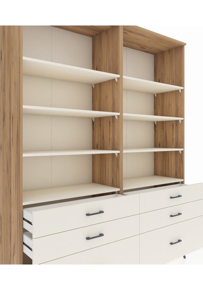 Hyperion Gardrop 8 Raflı 6 Çekmeceli 176x44x221 Çam-aytaşı Aytaşı Hyperion Gardrop 8 Raflı 6 Çekmeceli 176x44x221 Çam-aytaşı Aytaşı