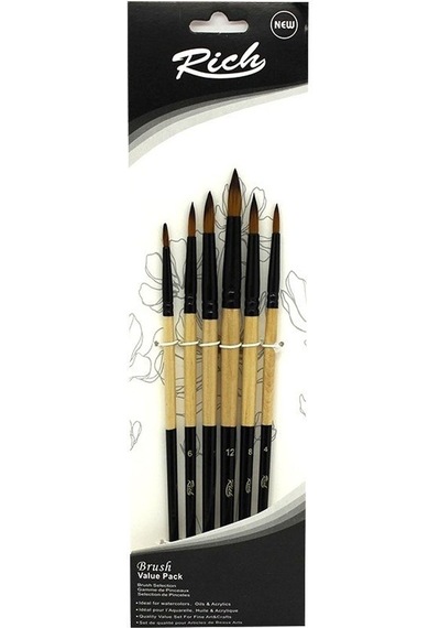 Rich Fırça Yeni Seri 03 Detay 6 Lı Set 5 11218