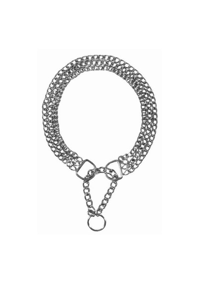 Trixie Köpek Şok Boyun Tasması, 3 Sıra Zincir, Gerginlik Giderme, L-xl : 60cm Muratech - 35 / 2,5mm