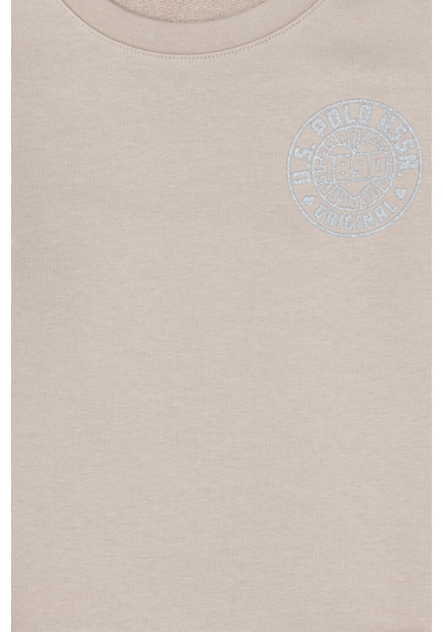 U.S. Polo Assn. Kız Çocuk Taş Bisiklet Yaka Basic Sweatshirt 50296391-VR049