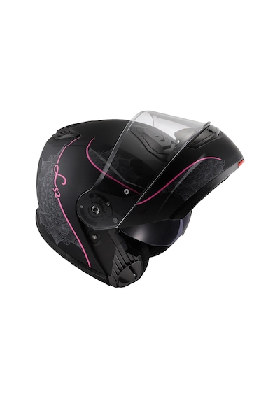 Ls2 Strobe 2 Lux Mat Siyah-pembe Kask Sıyah-pembe