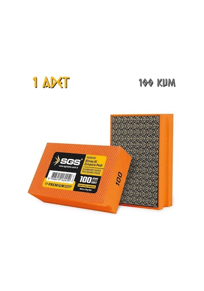 Sgs Islak Ve Kuru Elmas El Zımpara Pedi - 100 Kum - 1 Adet