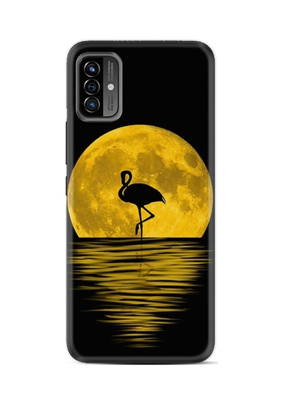 Reeder P13 Blue Max Pro Lite 2022 Kılıf Desenli Baskılı Resimli Figür Ay Ve Flamingo 1775