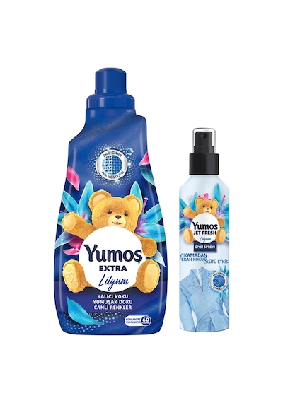 Yumoş Jet Fresh Lilyum 200 ML + Yumoş Konsantre Çamaşır Yumuşatıcısı Lilyum 1440 ML