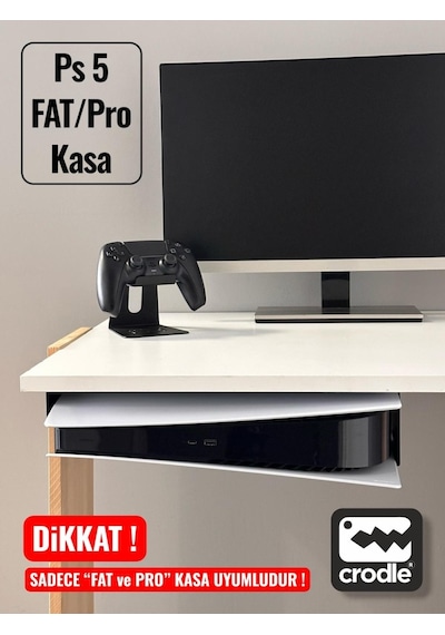 Ps5 Pro & Fat İçin Masa Altı Montaj Standı Yerden Tasarruf Sağlar Rahat Hava Akışı