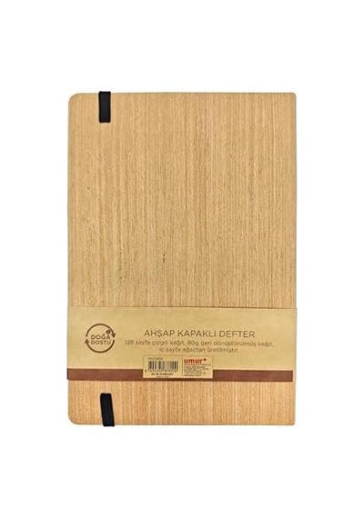 A5 Ahşap Kağıt Kaplı Defter 103 Ivory