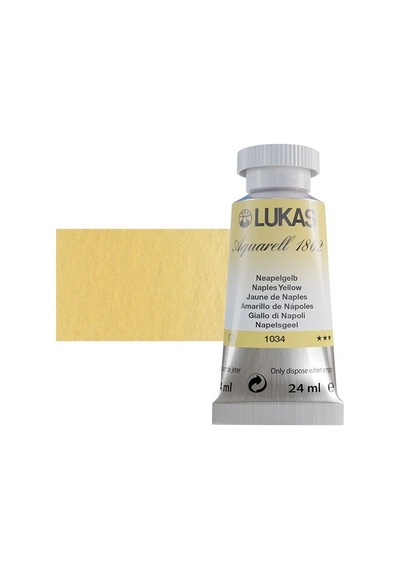 Lukas Aquarell 1862 Artist 24ml Sulu Boya 1034 Naples Yellow