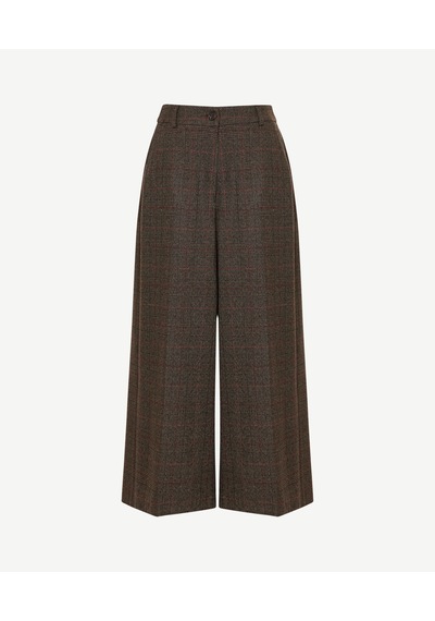 Yargıcı Wide Leg Normal Bel Pantolon 26kkpn3032x 003 Kahverengi