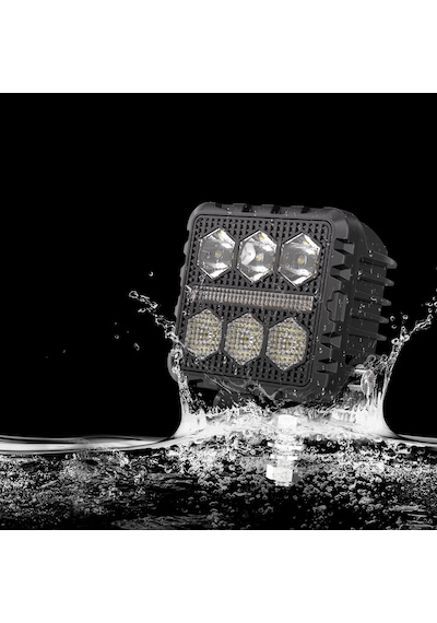 Off Road Tampon Ve Kaput Üstü Led 3 İnç Gündüz Led Sis Farı Çalışma Lambası Kablo Set Takım Lamba