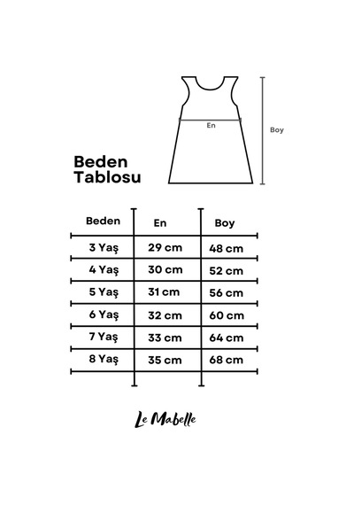 Le Mabelle Somon Pullu Etek Ucu Fırfırlı Kız Çocuk Elbise - Kinsey Somon