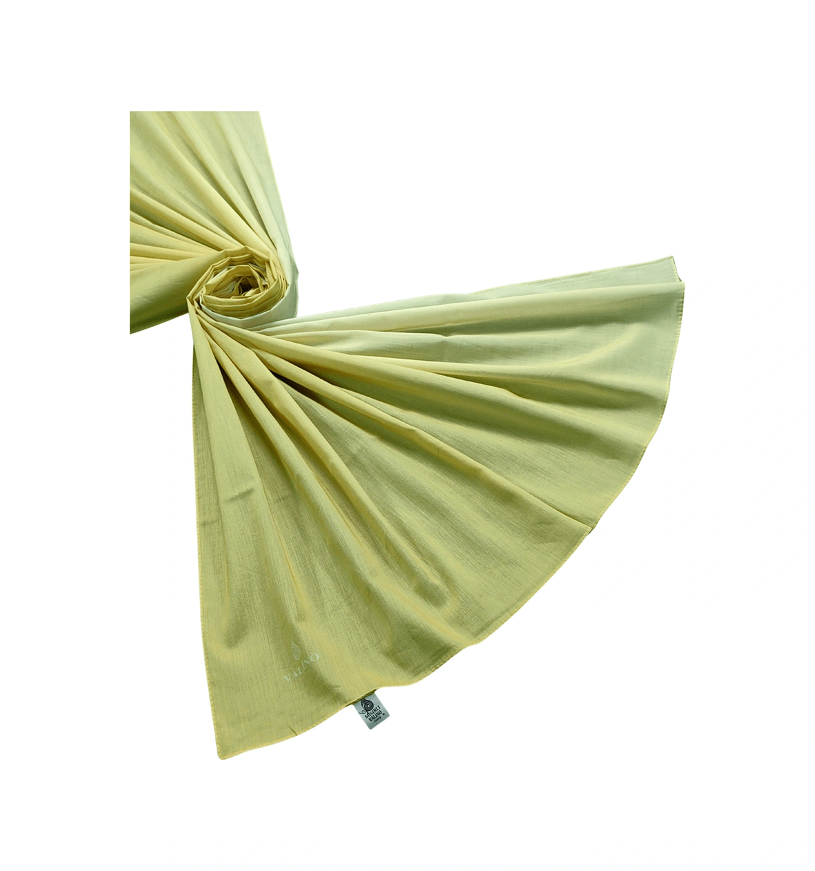 Mim Eşarp Mısırlı Eşarpları Degrade Organik Pamuk Şal 75x190 Cm Limon Sarısı
