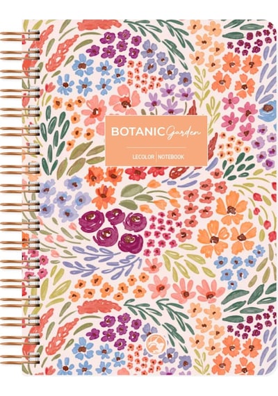 Botanical Spiralli Defter Çizgili Turuncu 17x24 Cm