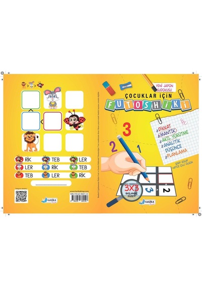 Çocuklar İçin Zeka & Dikkat Güçlendiren FUTOSHİKİ Başlangıç Düzey Yeni Nesil JAPON SUDOKU 7-99 Yaş