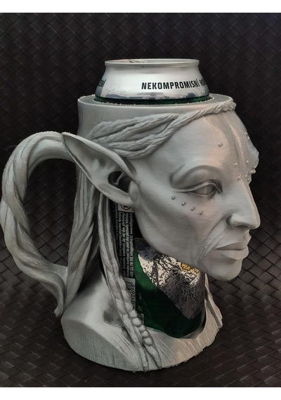 Dark Elf Elder Temalı İçecek Kutusu Tutucu Ve Dekoratif Kupa - 500ml