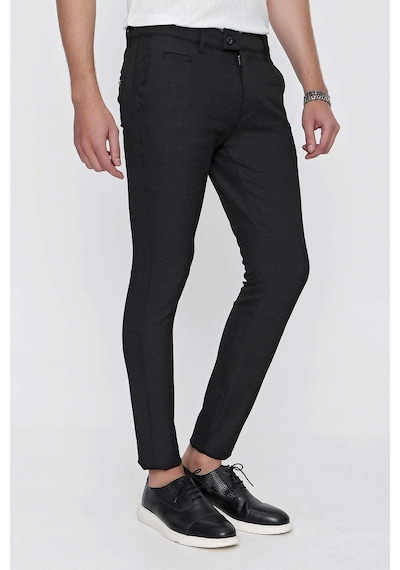 Efor P 1098 Slim Fit Siyah Spor Pantolon Siyah