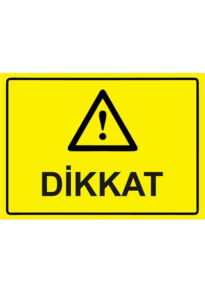 Dikkat İsg Uyarı Levhası Pvc A5 15x21 Cm
