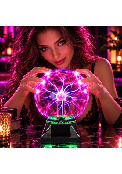 Vıp Yüksek Kalite Tesla Plasma Light Küre Plazma Küre Nostalji Cadı Küresi Neonlu Küre Gece Lambası Renkli