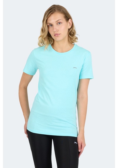 Slazenger Kornelı I Kadın Slim Fit Açık Yeşil Tişört Açık Yeşil