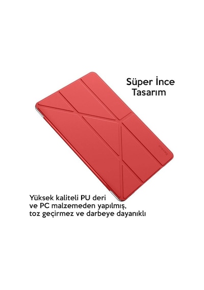 Baseus Y-Type Akıllı Derı Kılıf Apple Uyumlu iPad  7 Nesıl 10.2 Inch Tablet