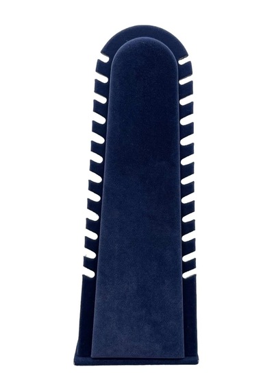 Yerli Üretim Riyad Model Süet Kumaş Lacivert Renk 31/11 Cm Ayaklı Kolye-halhal Sergileme Standı Çok Renkli