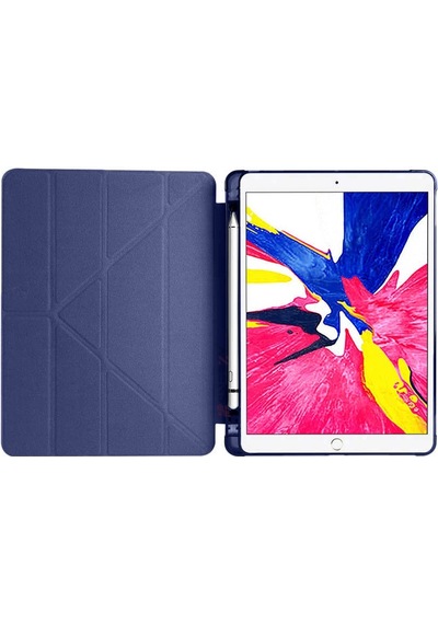 Apple Uyumlu iPad 9.nesil 10.2 İnç 2021 Üçgen Katlanabilir Kaleml