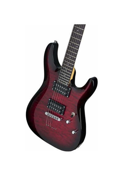 Schecter C-6 Plus Elektro Gitar (See-Thru Cherry Burst)