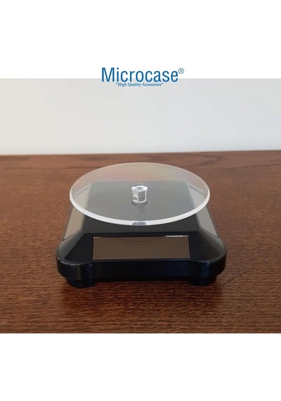 Microcase 360 Derece Dönen Güneş Enerjili Vitrin Saat Takı Standı - Al5031 Diğer
