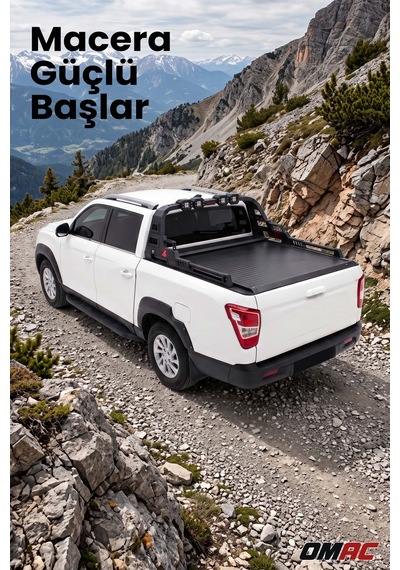 Mitsubishi L200 2006-2023 Uyumlu Araca Özel Dakar Led Rollbar