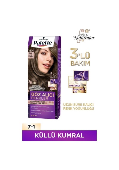 Palette Göz Alıcı Renkler 7 - 1 Küllü Kumral (540452664)