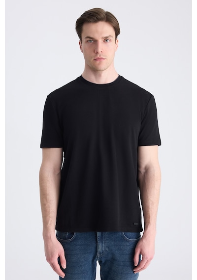 D's Damat Ds Damat Regular Fit Siyah Düz %100 Pamuklu T-shirt 4hc1400110372 001 D's Damat Ds Damat Regular Fit Siyah Düz %100 Pamuklu T-shirt 4hc1400110372 001