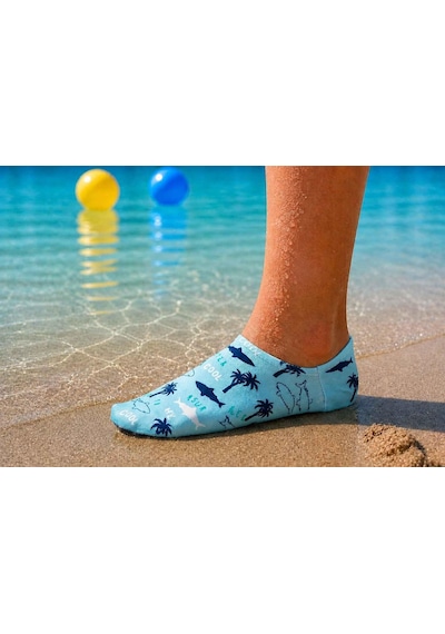 Gripptoes Kaymaz Damla Tabanlı Deniz&havuz Çorabı U2 Çok Renkli
