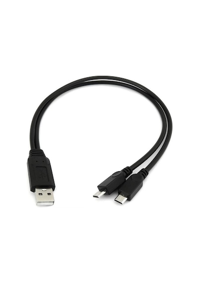 Micro Mikro USB Y Kablo Data Power Çevirici Dönüştürücü Adaptör