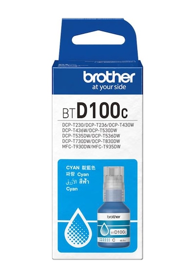 Brother Btd100c Cyan Mavi 5.000 Sayfa Şişe Mürekkep Dcp-t230-t430-t530-t730-t830 Mfc-t930-t935