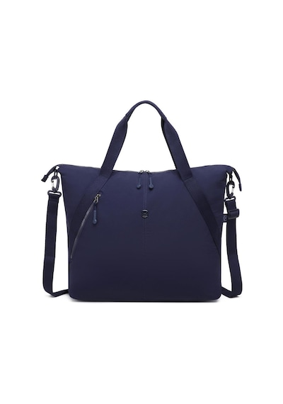 Smart Bags Mikro Poly Kumaş Büyük Boy Kadın Omuz Çantası 3335 Lacivert