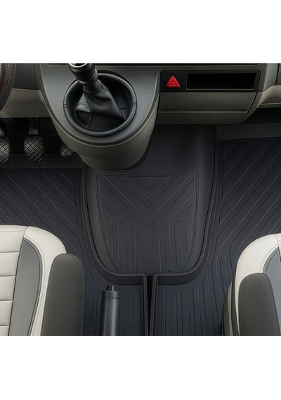 Vw Transporter T5 T6 T7 2003-2023 Uyumlu 4d Havuzlu Paspas Seti 3 Parça Tpe Kauçuk
