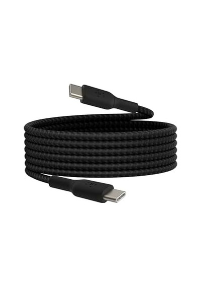 Belkin Boostcharge 6.6ft Braided Usb-c To Usb-c Cable For İphone 16, İphone 16 Pro, İphone 16 Pro Max, İphone 16 Plus, İphone 15, Galaxy S24, S23, Note10, Pixel 9, Pixel 8, İpad Pro & More - Black Belkin Boostcharge 6.6ft Braided Usb-c To Usb-c Cable For İphone 16, İphone 16 Pro, İphone 16 Pro Max, İphone 16 Plus, İphone 15, Galaxy S24, S23, Note10, Pixel 9, Pixel 8, İpad Pro & More - Black