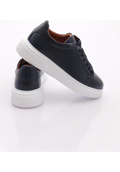 Dgn Leo Erkek Sneakers Ayakkabi Lacivert Antik Beyaz