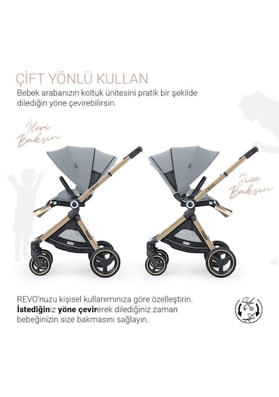Huggy Revo 5 in 1 Travel Sistem Bebek Arabası Puset