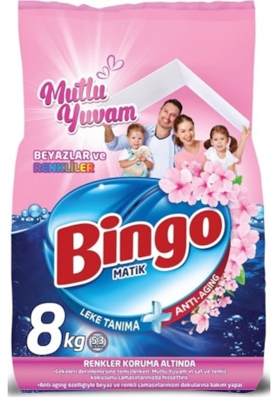 Bingo Premium Toz Çamaşır Deterjanı Beyaz 7 KG