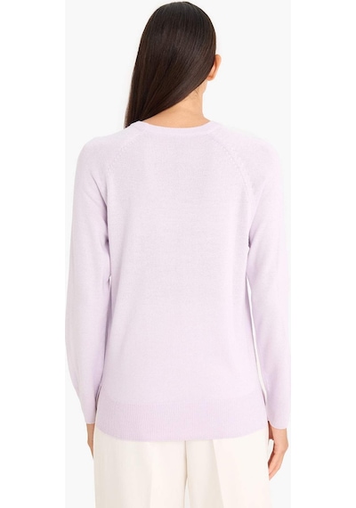 Defacto Relax Fit Bisiklet Yaka Kazak I6913az25wnpr462 Mor