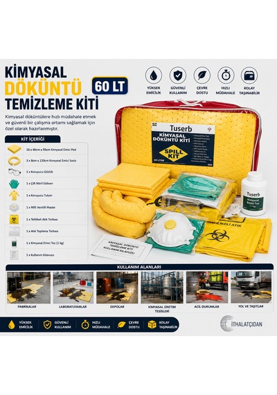 Kimyasal Döküntü Temizleme Kiti 60 Lt Bant Marketim