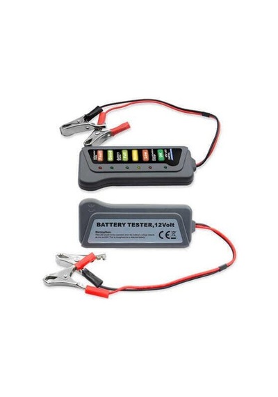 Akü Test Cihazı 12v Batarya Test Cihazı - Akü Ölçme Cihazı - Led Göstergeli