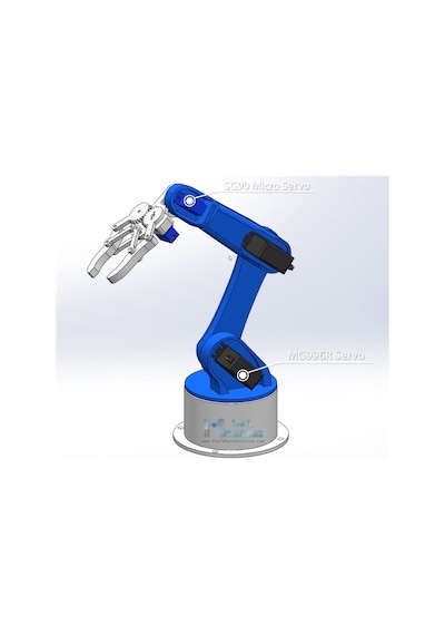 Telefon Kontrollü Büyük Robot Kol Sadece 3D Baskısı